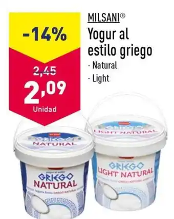 ALDI Yogur al estilo griego oferta