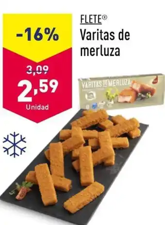 ALDI Varitas de merluza oferta