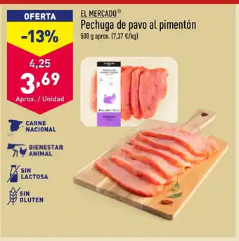 ALDI Pechuga de pavo al pimentón oferta