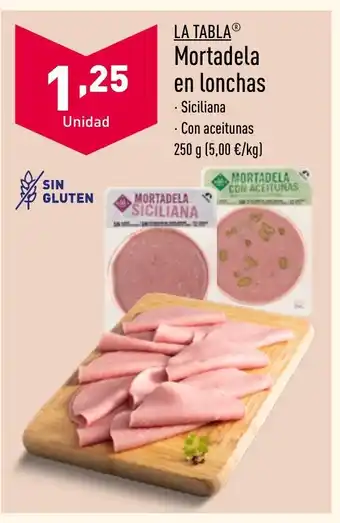 ALDI Mortadela en lonchas oferta