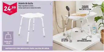 ALDI Asiento de ducha Mayor seguridad en la ducha. oferta