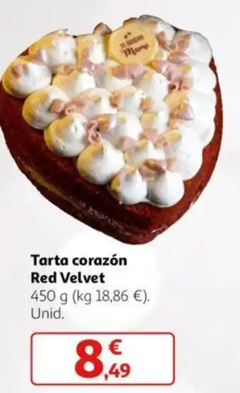 Alcampo Tarta corazón Red Velvet 450 g oferta
