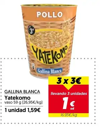 Hiper Usera GALLINA BLANCA Yatekomo oferta