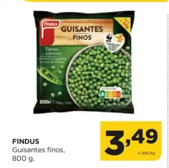 Alimerka FINDUS Guisantes finos, oferta