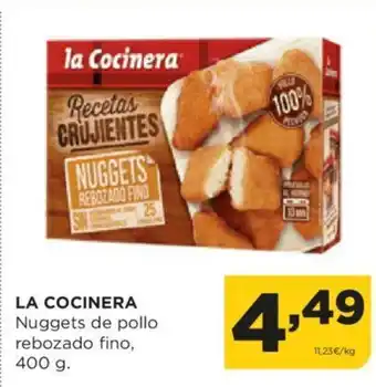 Alimerka LA COCINERA Nuggets de pollo rebozado fino, 400 g. oferta