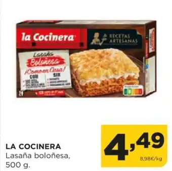 Alimerka LA COCINERA Lasaña boloñesa, oferta