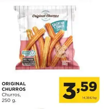 Alimerka ORIGINAL CHURROS Churros, 250 g. oferta