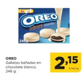 Alimerka OREO Galletas bañadas en chocolate blanco, oferta