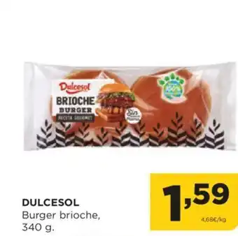 Alimerka DULCESOL Burger brioche, oferta