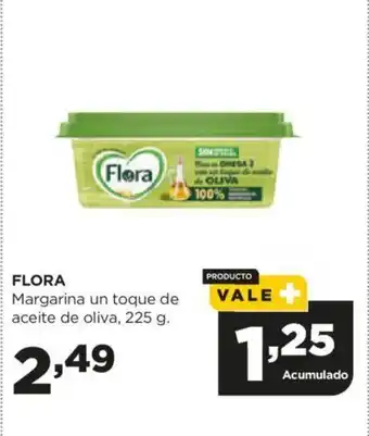 Alimerka FLORA Margarina un toque de aceite de oliva, 225 g. oferta