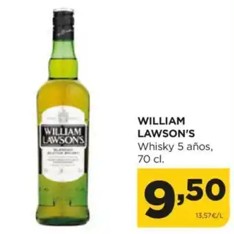 Alimerka WILLIAM LAWSON'S Whisky 5 años, 70 cl. oferta