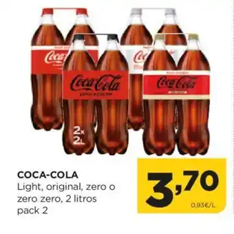 Alimerka COCA-COLA Light, original, zero o zero zero, 2 litros oferta
