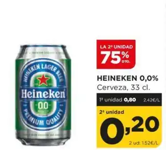 Alimerka HEINEKEN 0,0% Cerveza, 33 cl. oferta