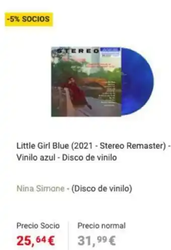 Fnac Little Girl Blue (2021) - Stereo Remaster) - Vinilo azul - Disco de vinilo oferta