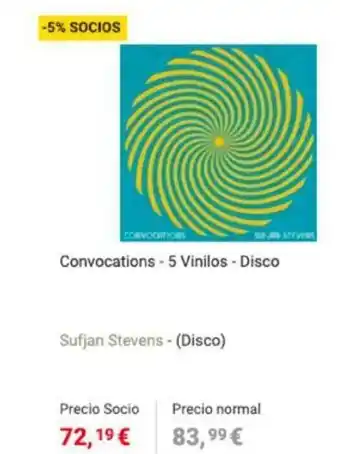 Fnac Convocations - 5 Vinilos - Disco oferta