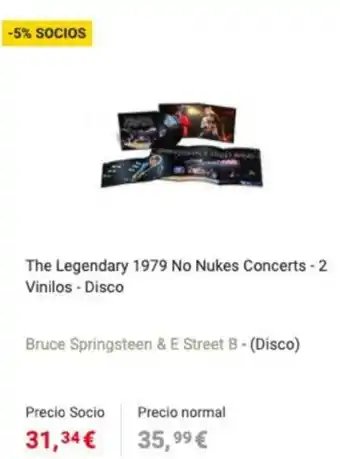 Fnac The Legendary 1979 No Nukes Concerts - 2 Vinilos - Disco oferta