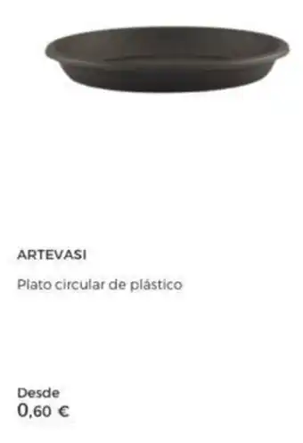 Artevasi Plato circular de plastico