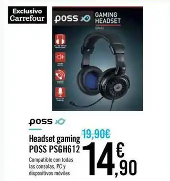 Carrefour Poss Headset Gaming Psgh612 oferta