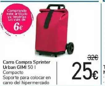 Carrefour Carro Compra Sprinter Urban Gimi oferta