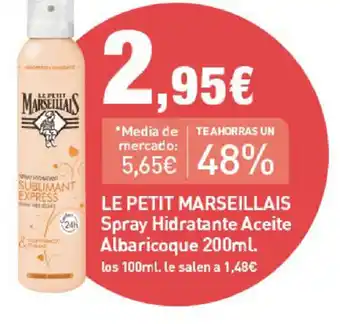 PrimaPrix Le Petit Marseillais Spray Hodrantante Aceite Albaricoque 200ml oferta