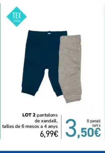 Andorra 2000 Lot 2 Pantalons De Xandall oferta