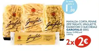 Cash Ecofamilia Garofalo Mafalda Corta Penne Zitti Trigate Spaguetti Radiatori 500g oferta