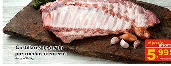 Cash Ecofamilia Costillares de cerdo Por medios o enteros oferta