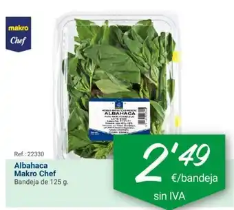 Makro Albahaca Makro Chef 125g oferta