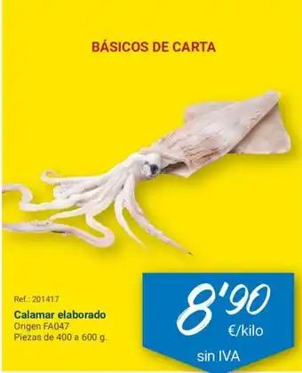 Makro Calamar elaborado 600g oferta