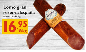 Supermercados La Despensa Lomo gran reserva España oferta