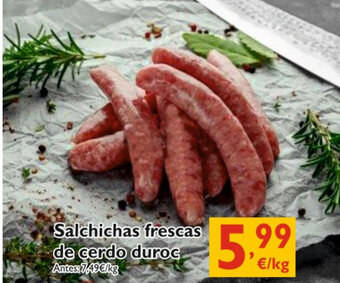 Supermercados La Despensa Salchichas frescas de cerdo duroc oferta