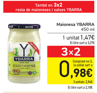 Carrefour Ybarra Maionesa 450ml oferta