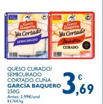 Supermercados La Despensa García Baquero Queso Curado/Semicurado Cortado Cuña 250g oferta