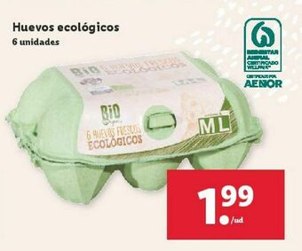 Lidl Huevos ecológicos oferta