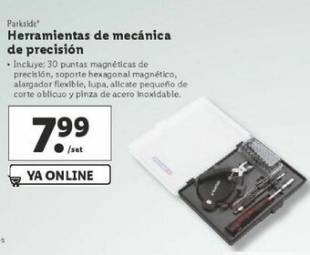 Lidl Herramientas parkside oferta