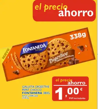 Supermercados La Despensa Fontanera Galleta Digestive Pepit Choco 380g oferta