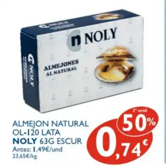 Supermercados La Despensa Noly Almejon Natural 63g oferta