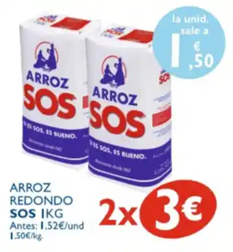 Supermercados La Despensa SOS Arroz Redondo 1kg oferta