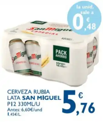 Supermercados La Despensa San Miguel Cerveza Rubia Lata 330ml oferta
