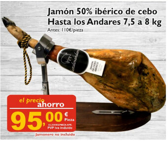 Supermercados La Despensa Jamón 50% ibérico de cebo Hasta los Andares 7,5 8kg oferta