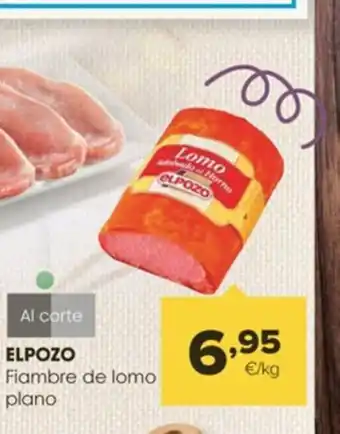 Autoservicios Familia ELPOZO Fiambre de lomo plano oferta