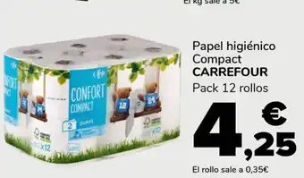 Supeco Papel higiénico Compact CARREFOUR oferta