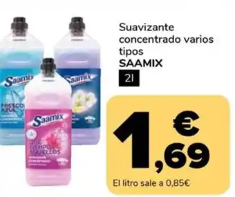Supeco Suavizante concentrado varios tipos SAAMIX oferta
