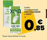 Supeco Leche semidesnatada SAN SALVADOR O XOIA oferta