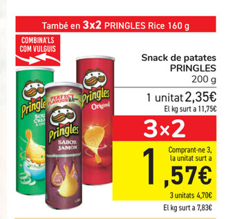 Carrefour Pringles Snack de patates 200g oferta