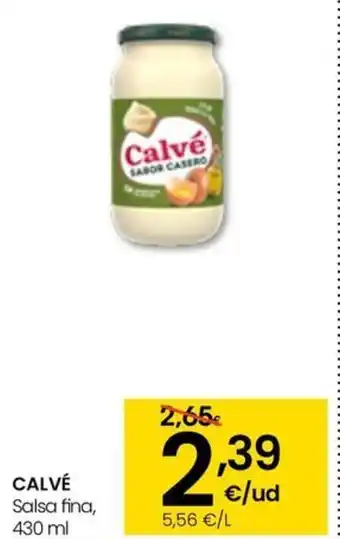 Eroski CALVÉ Salsa fina, oferta