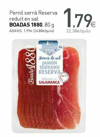 Condis Jamón serrano boadas oferta