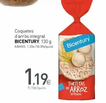 Condis Galletas de arroz bicentury oferta