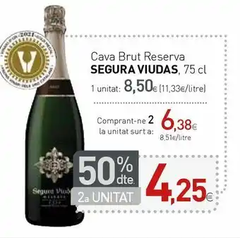 Condis Cava brut nature segura viudas oferta
