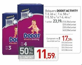 Condis Pañales dodot oferta